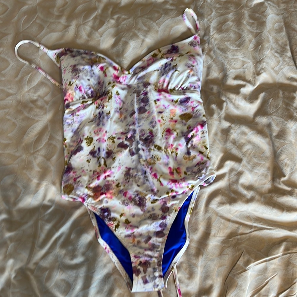 J.Crew strappy-back plunge one-piece bathing suit